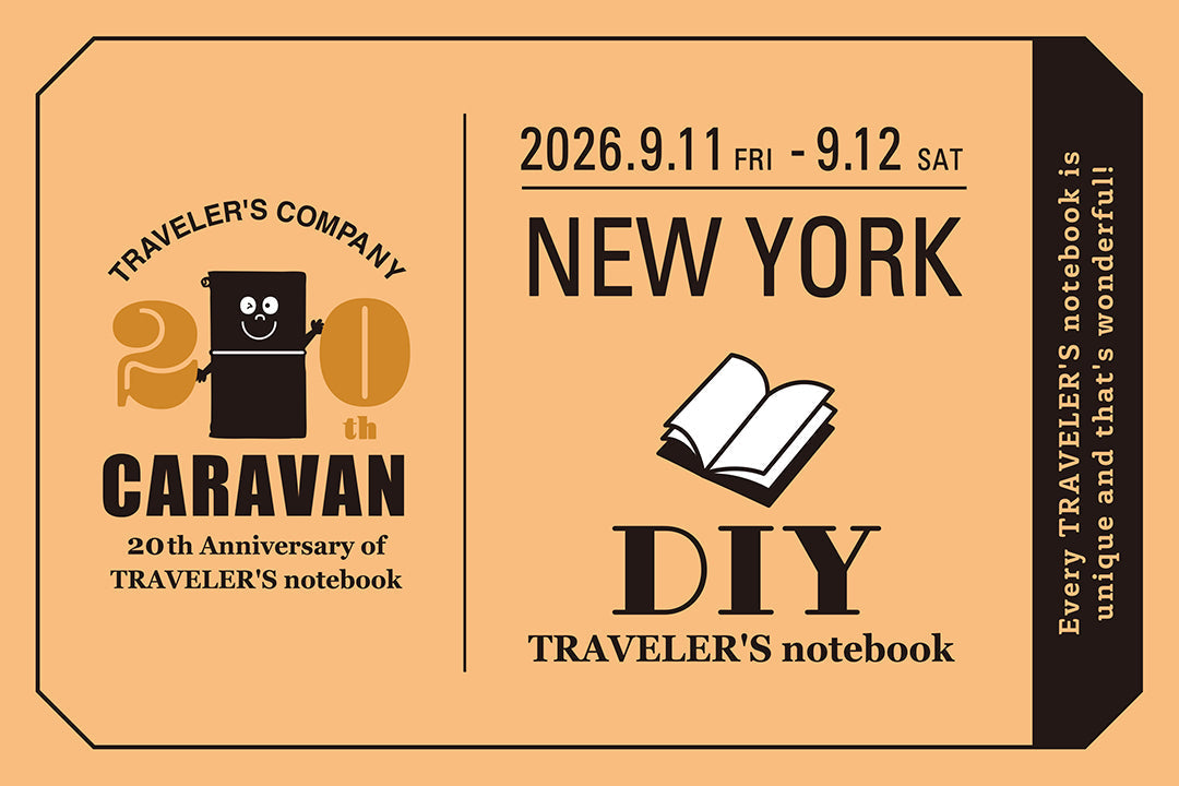 Carnet de Voyage　カルネ・ドゥ・ヴォワヤージュ　ニューヨーク編 TRAVELER'S COMPANY CARAVAN 20th Anniversary - NYC – Yoseka Stationery
