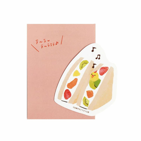 Furukawa Paper Water Resistant Sticker - Sweets Animal Workshop - Fruit Sando
