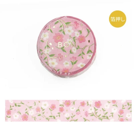 BGM Washi tape - Flower Pattern - Sakura