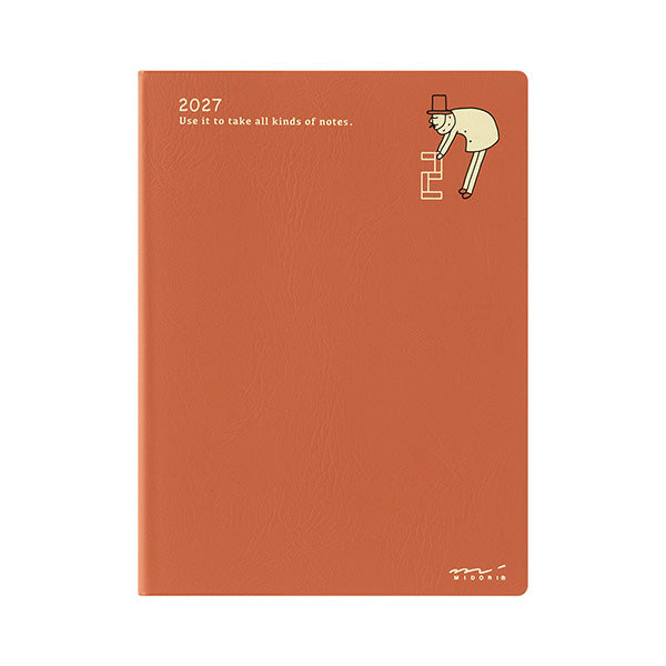 Midori Pocket Diary 2027 - Ojisan - A6 - Monthly – Yoseka Stationery