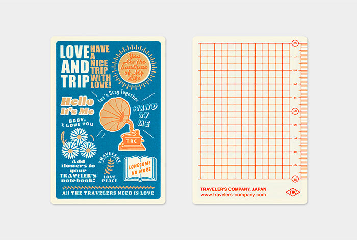 Traveler’s Company on sale Notebook 2019 Music Lover Plastic Sheet, Passport size ◎ Dim