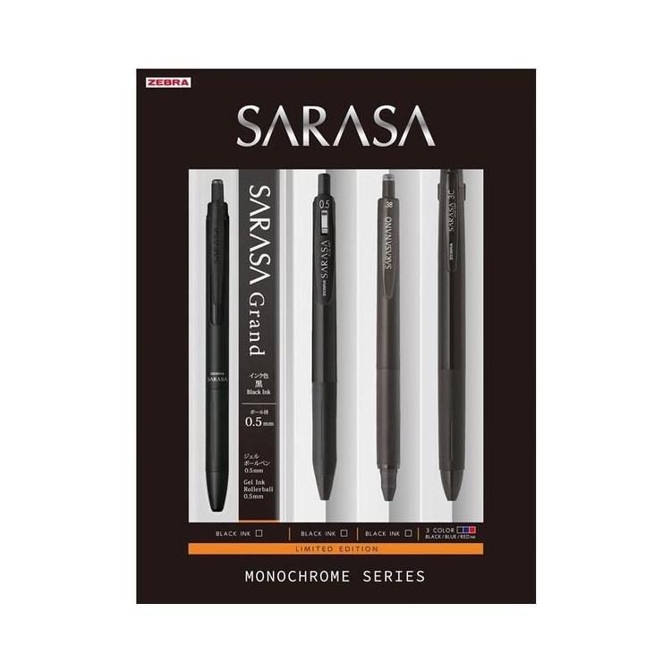 Zebra SARASA - Monochrome Series - Black Set - Limited Edition