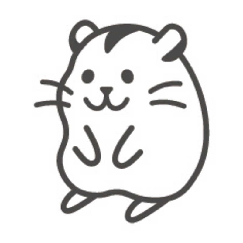 FriXion Erasable Stamp - Black - Hamster (Coming Soon)