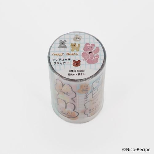 Komamono Creative x Nico-Recipe Clear Roll Sticker (Coming Soon