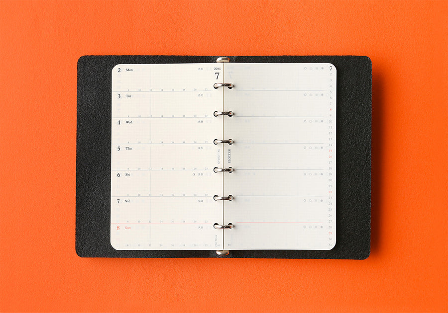 PLOTTER Schedule Refill 2026 - Weekly - Mini Size