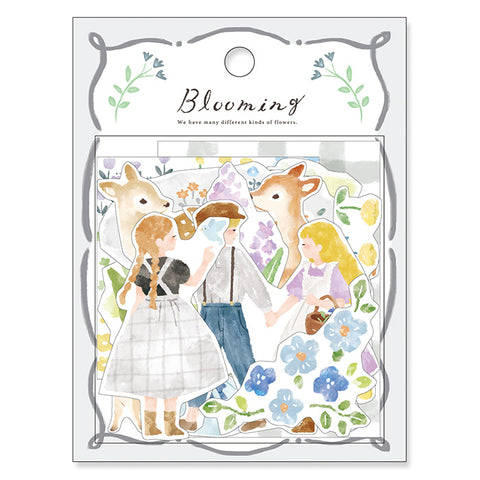 Mind Wave - Blooming Flake Sticker - Gray Fawn