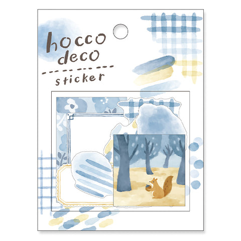Mind Wave - Hocco Deco Sticker - Blue Squirrel