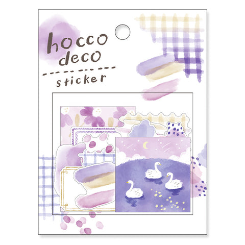 Mind Wave - Hocco Deco Sticker - Purple Swan
