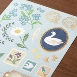 Midori Letter Set Collage Pattern - Bird