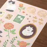 Midori Letter Set Collage Pattern - Cat