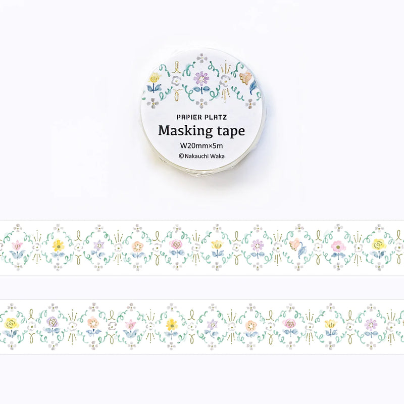 Papier Platz x Nakauchi Waka - Flower Bloom Masking Tape