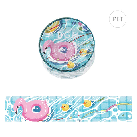 BGM Summer Limited Clear Washi Tape - Swimming Pool