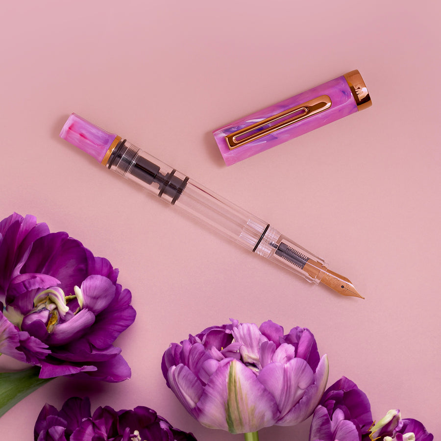 TWSBI ECO Fountain Pen - Fluorite Purple Bronze Trim