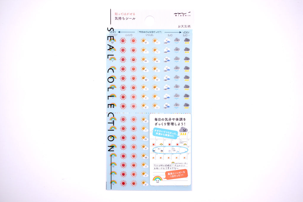 Midori Planner Stickers - Removable - Mood - Weather