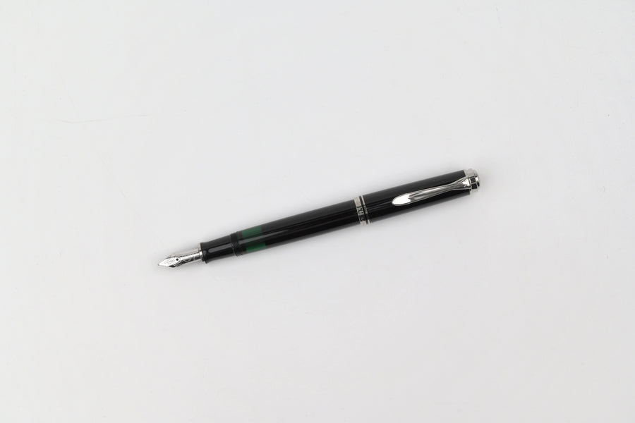 Pelikan M405 Fountain Pen - Souverän - Black-Silver