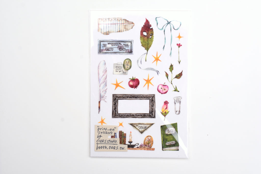 OURS x Hank - Desk of Botanist Stamp Stickers – Yoseka Stationery
