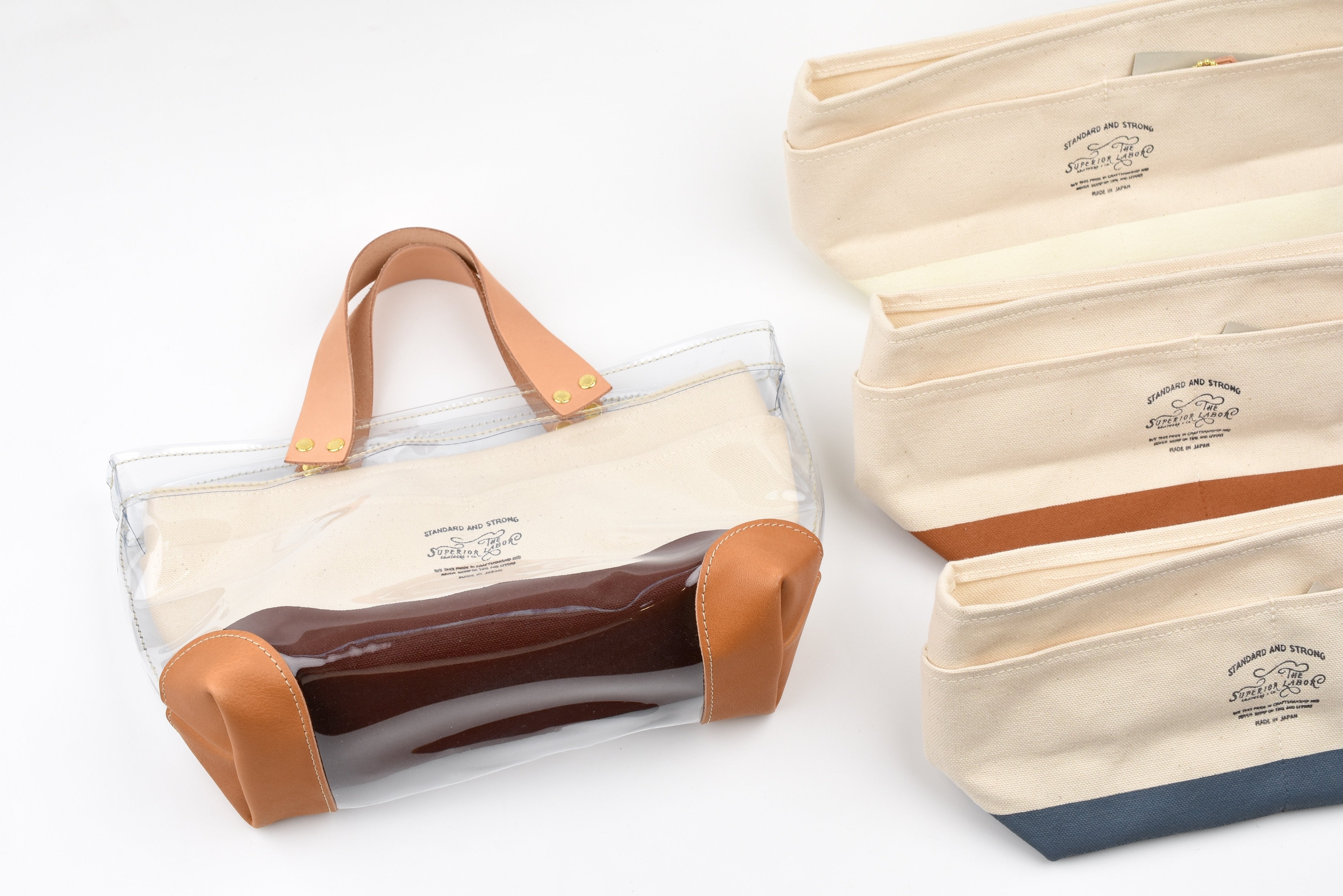 THE SUPERIOR LABOR オフホワイトペイント 本革トートバッグ SL0001-L engineer tote bag L