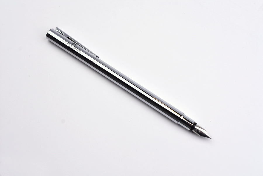 Faber-Castell - Design Neo Slim Fountain Pen - Stainless Steel Polished