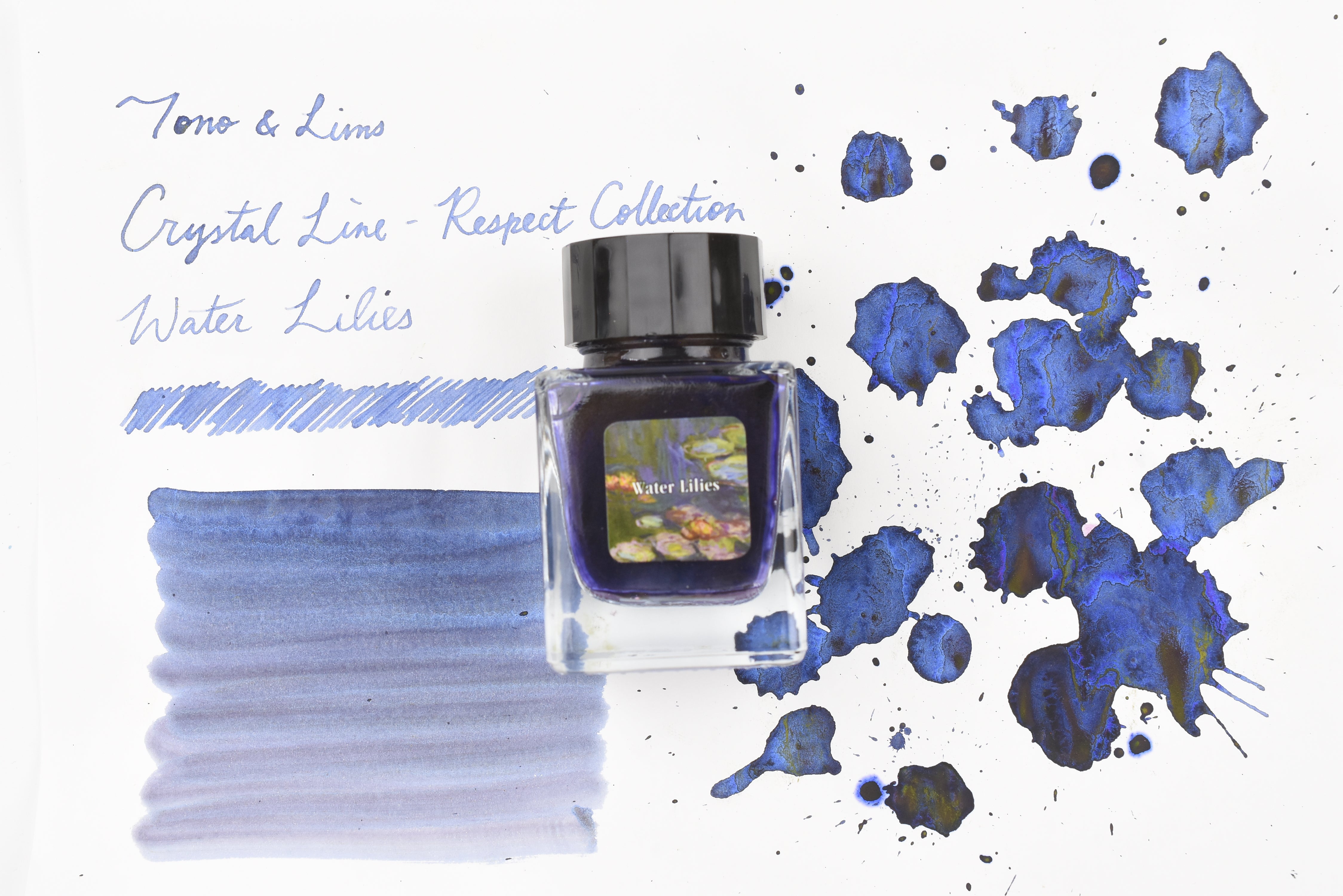 Tono & Lims Glass Pen Ink Bottle - Crystal Line - Respect