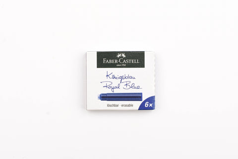 Faber-Castell - Fountain Pen Ink Cartridges - Royal Blue - Pack of 6