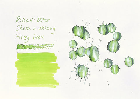 Robert Oster Signature Ink - Shake n' Shimmy - Fizzy Lime - 50ml