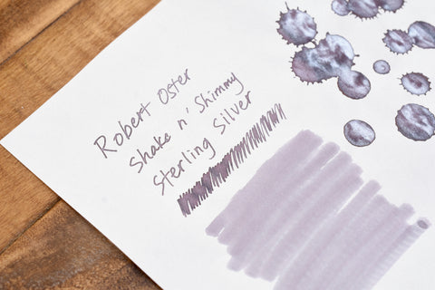 Robert Oster Signature Ink - Shake n' Shimmy - Sterling Silver - 50ml