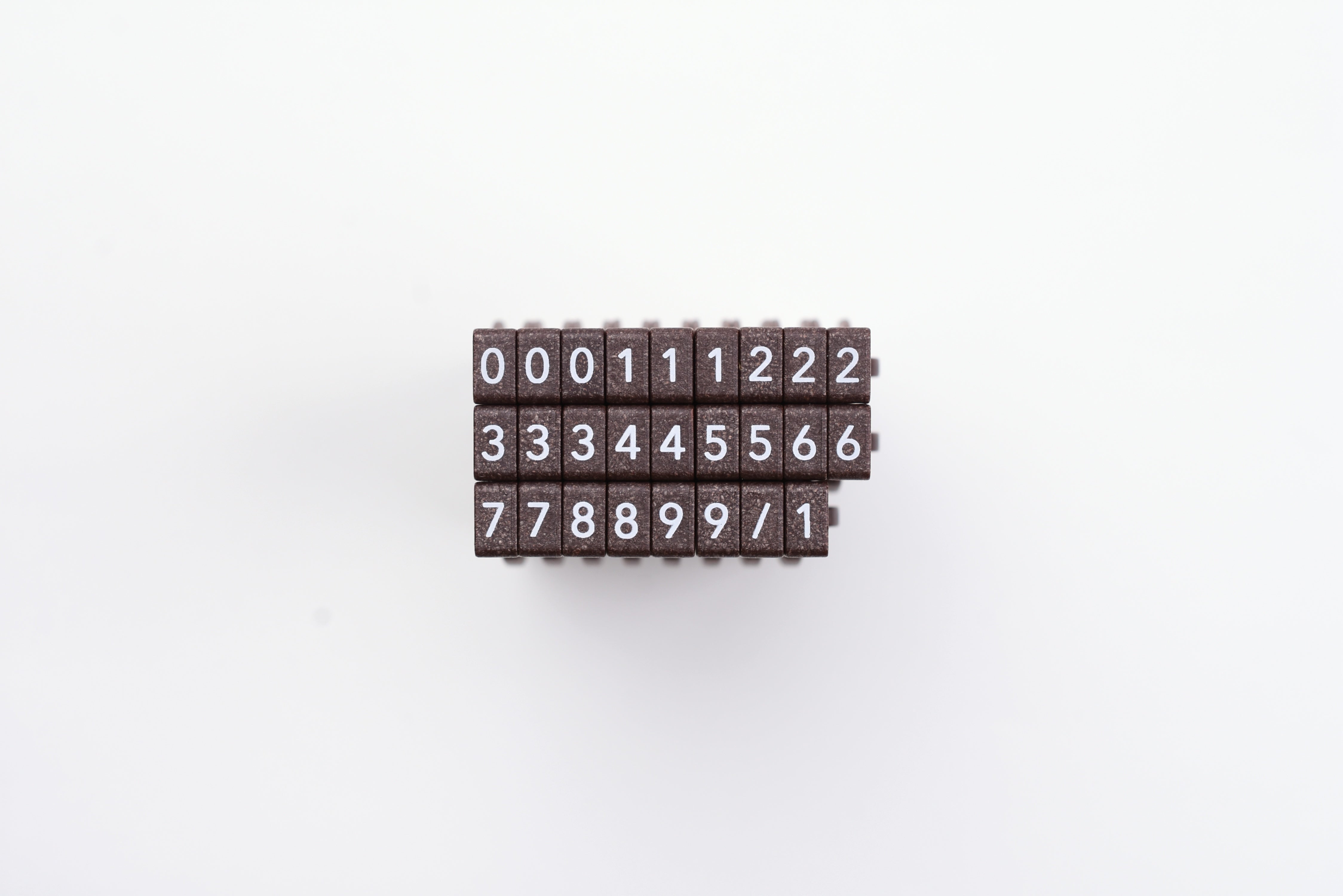 Kokuyo Endless Number Stamp Set IS-105 - Ming No.5 Digit Stamps (Japan Import)