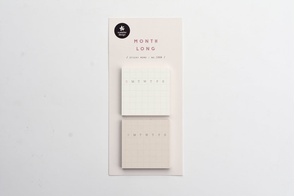 BIG Monthly Sticky Notes- Pastel