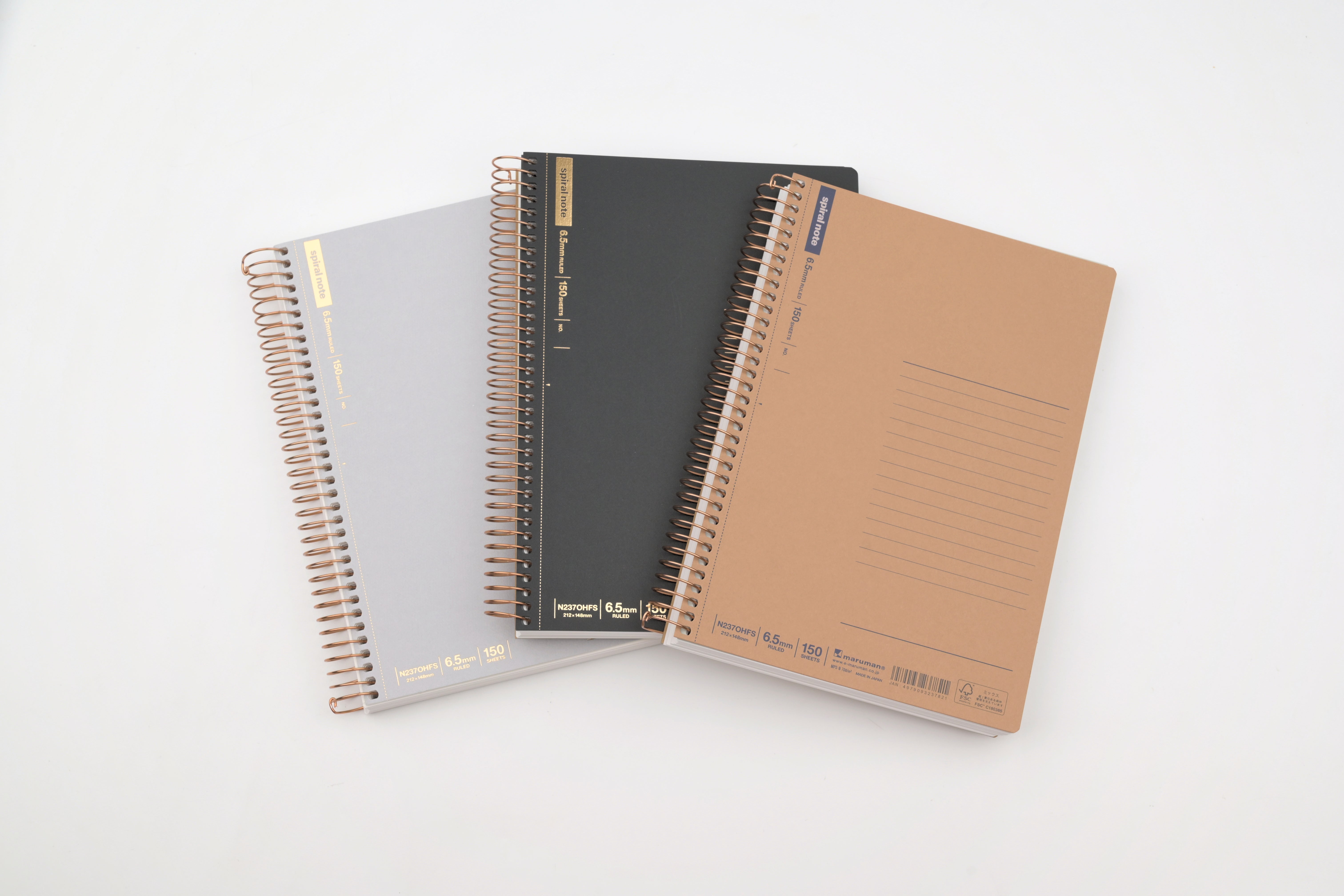 masabomaページ Maruman Basic Spiral Ring Notebook - A5 - Ruled - 150 Sheets