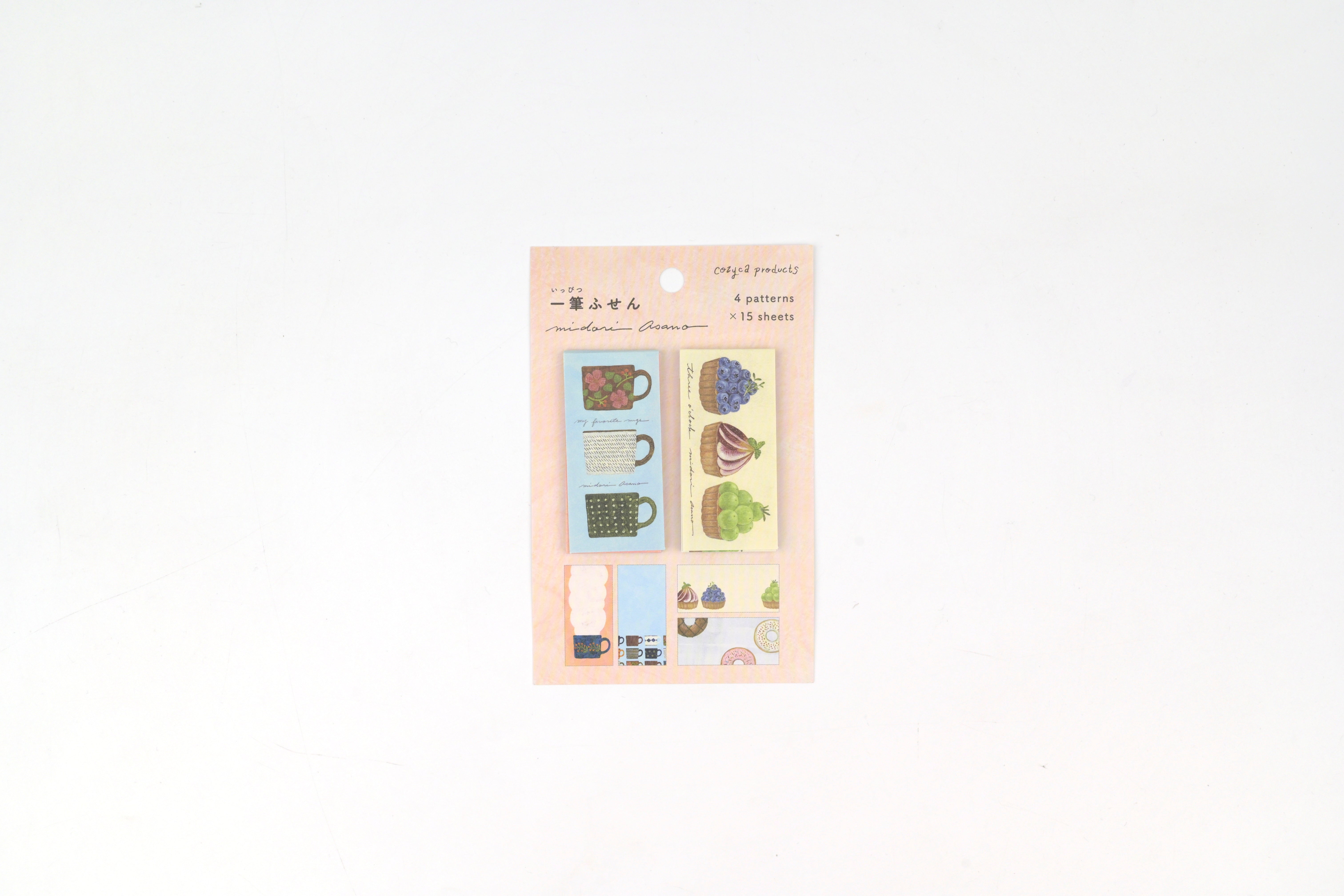 Cozyca - Midori Asano One-Line Sticky Notes – Yoseka Stationery