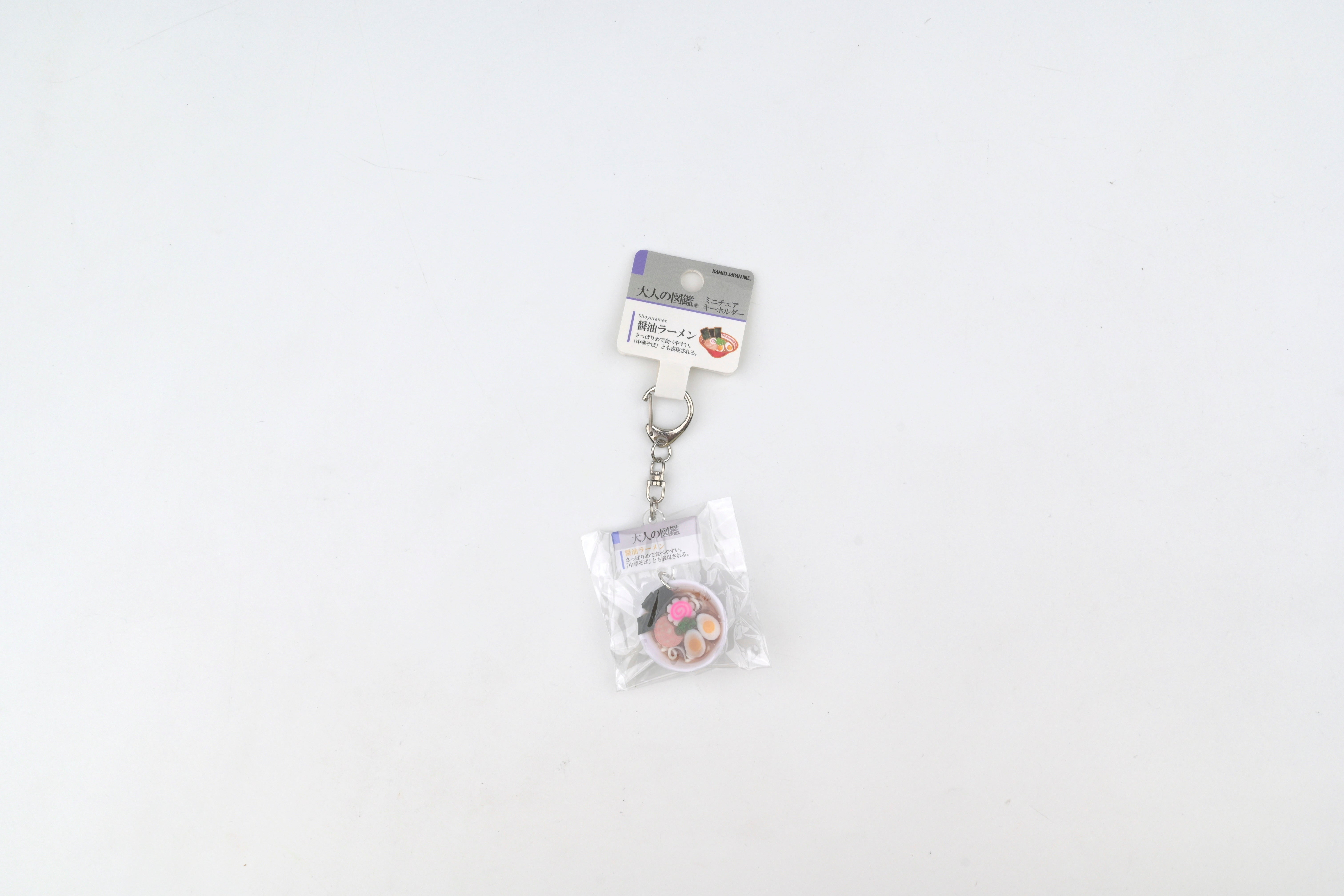 ピコレ　チャーム Kamio Adult Illustrated Picture Book Mini Keychain - Shoyu Ramen