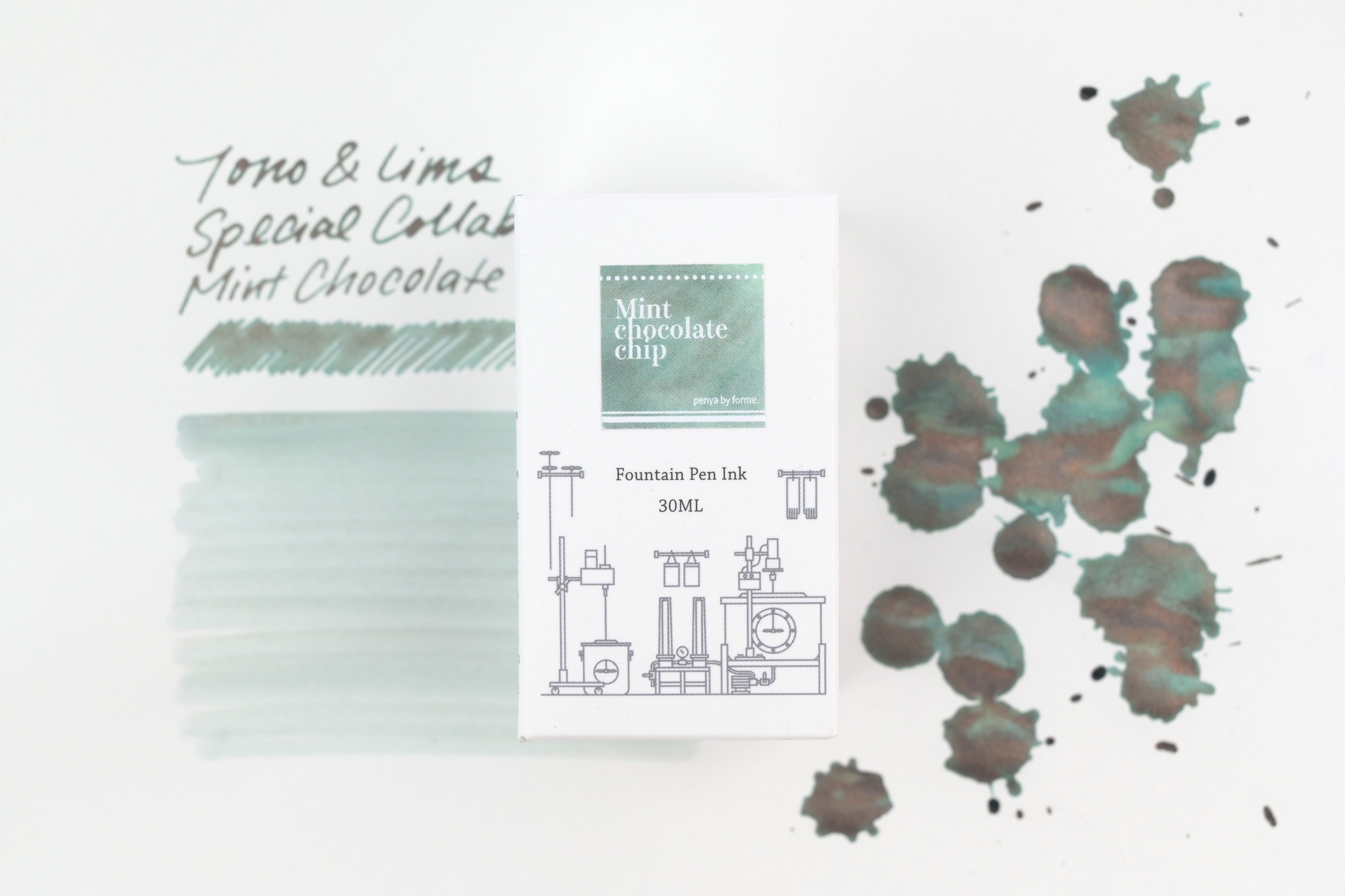 Tono & Lims Ink Bottle - Special Collaboration - Mint Chocolate