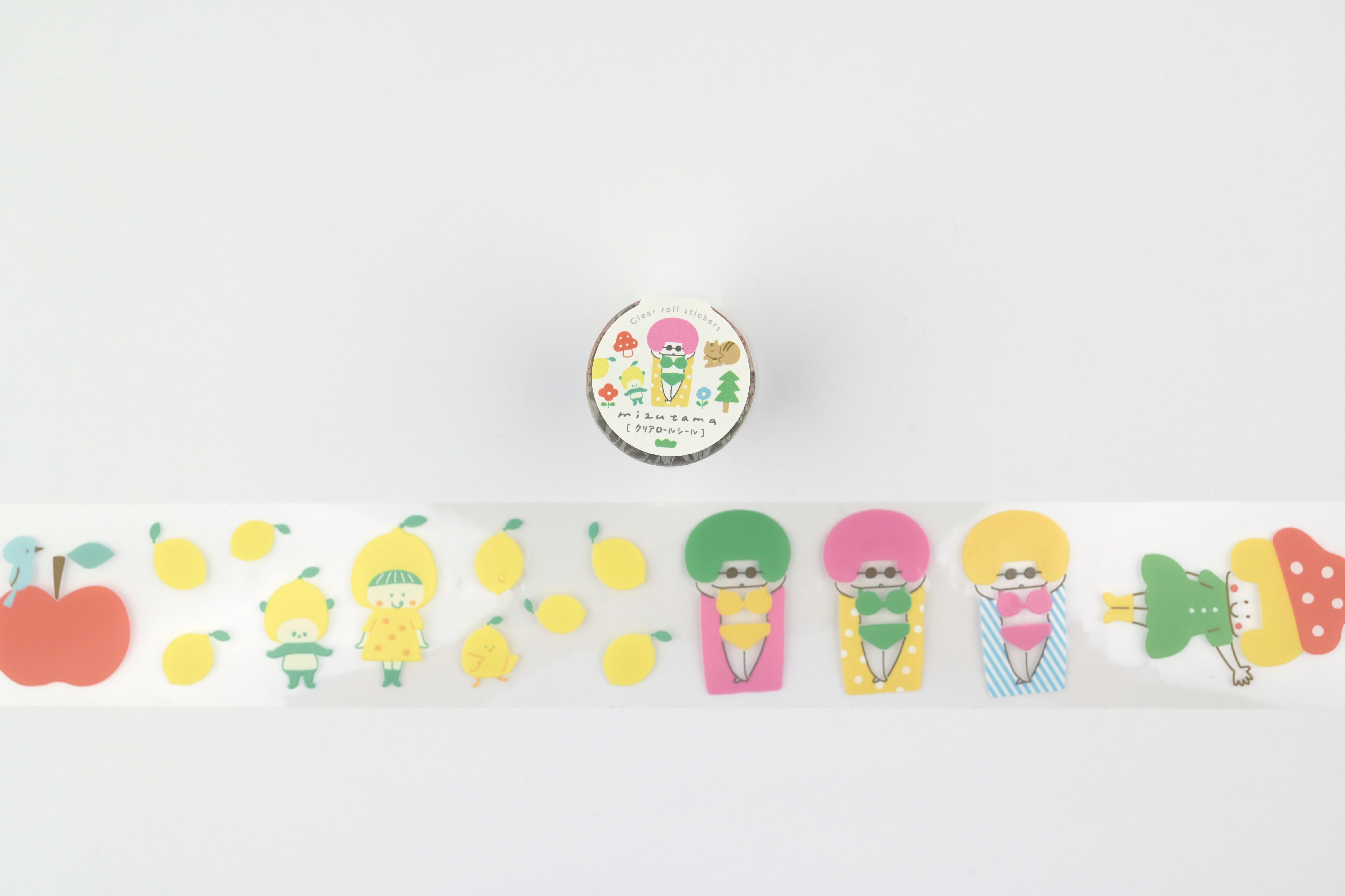 オリ特！！布ポスター EP Item OSP x mizutama Clear Roll Stickers - Happy - 50mm – Yoseka