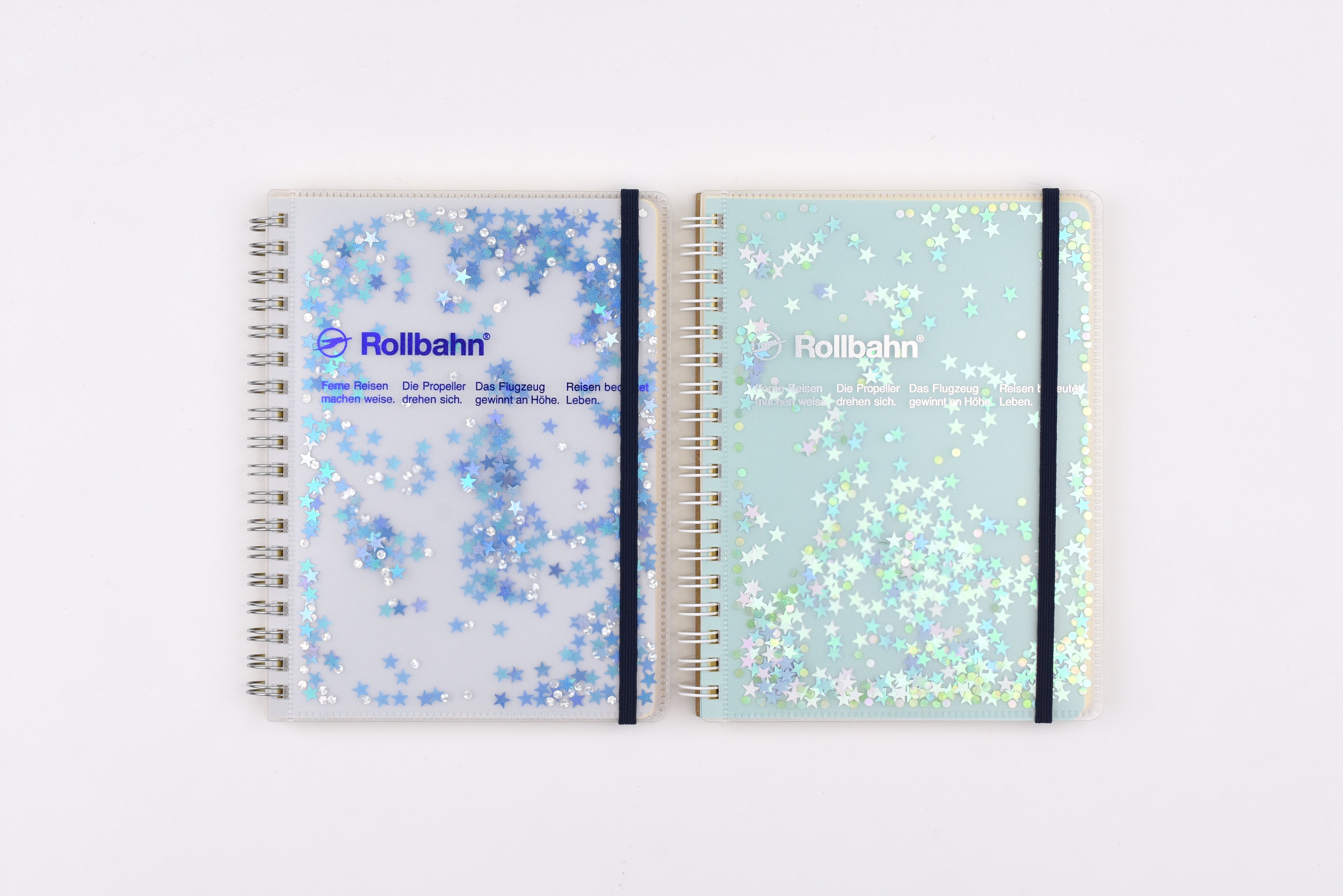 Delfonics Rollbahn Spiral Notebook - Pocket Memo Large - Glitter - Spe –  Yoseka Stationery, image size:4496x3000