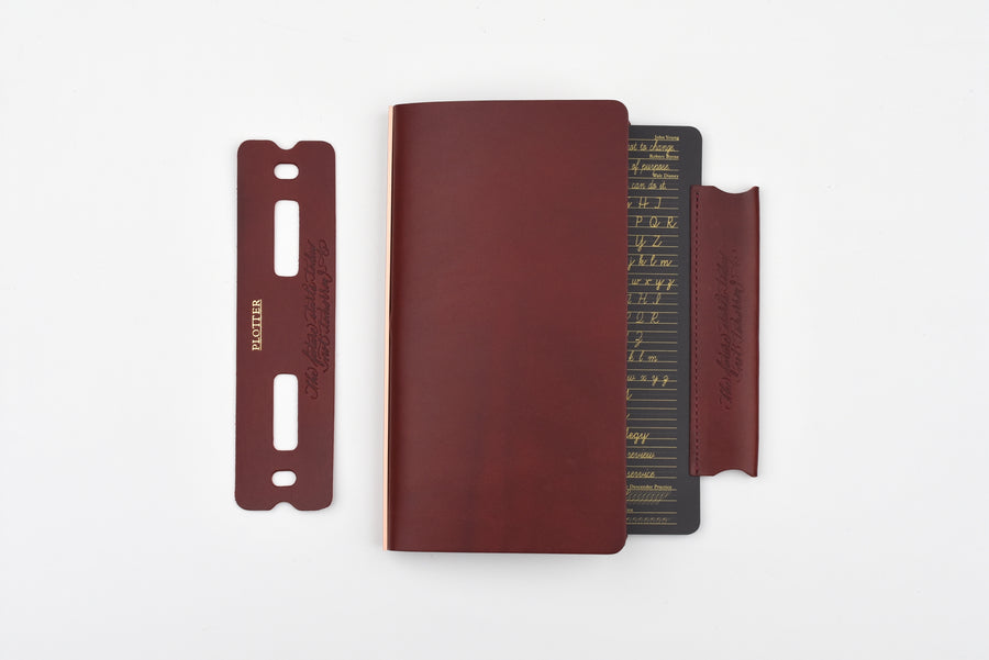 PLOTTER - Liscio Leather Binder - Narrow Size - Limited Edition Box