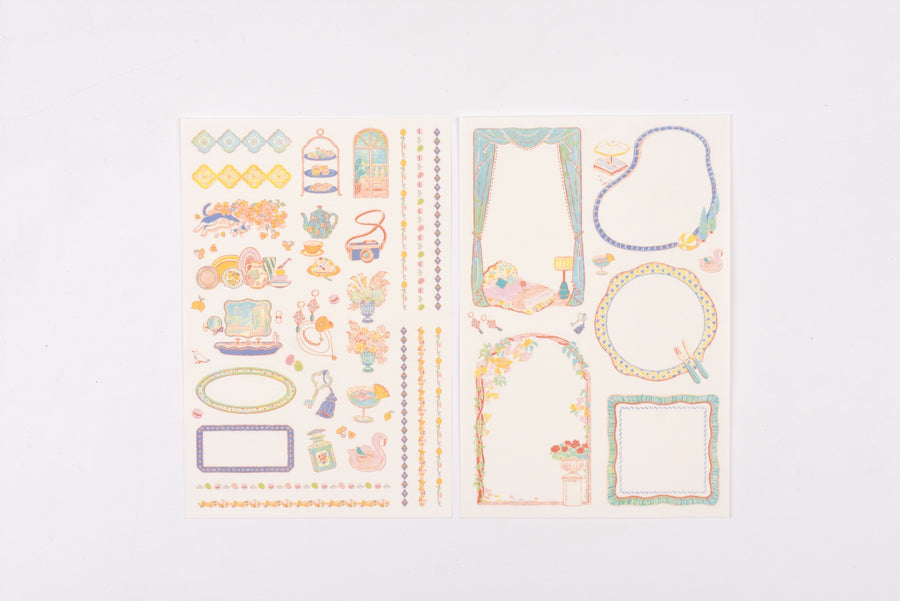 Yuru Log 2 Sheets Sticker - Travel and Hotel