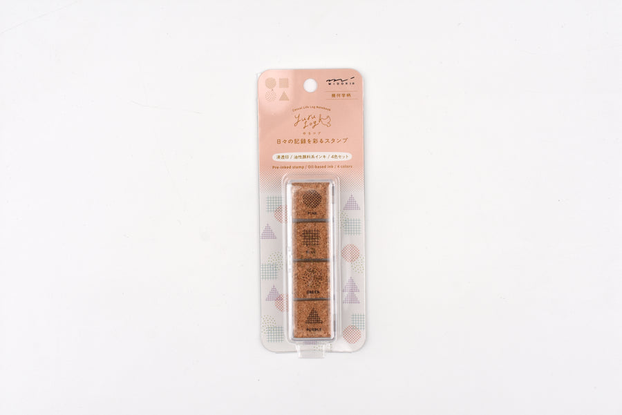 Yuru Log Paintable Stamp - Pre-Inked - Geometry