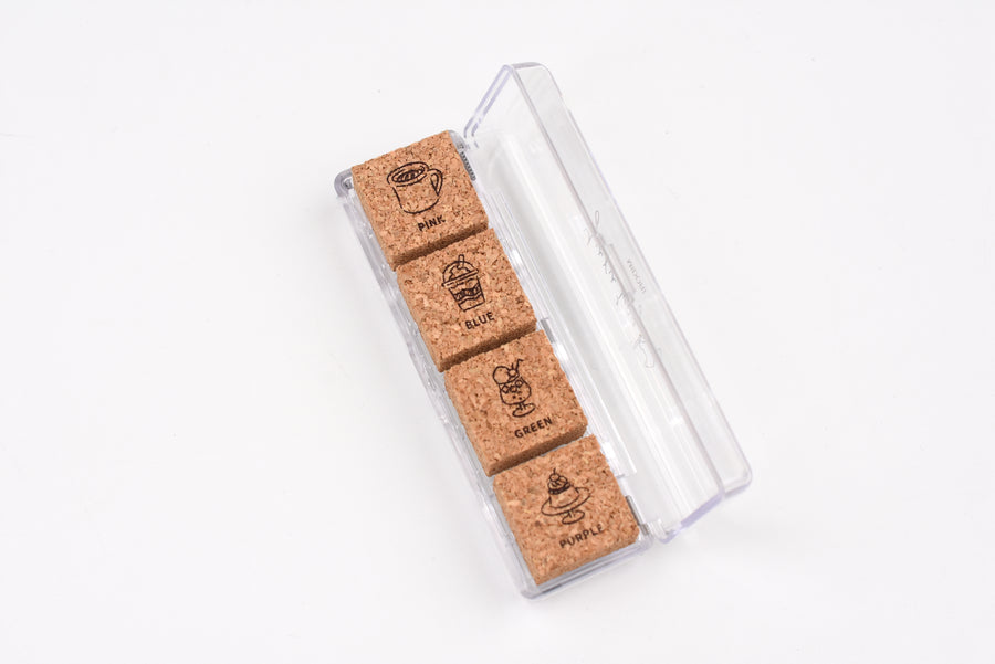 Yuru Log Paintable Stamp - Pre-Inked - Cafe