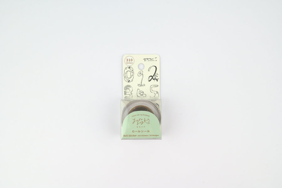 Yuru Log Roll Stickers - Numbers