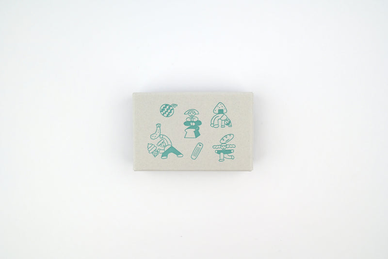 Mizushima x Tadashi Nishiwaki JIZAI Clear Stamp Set - People and Food