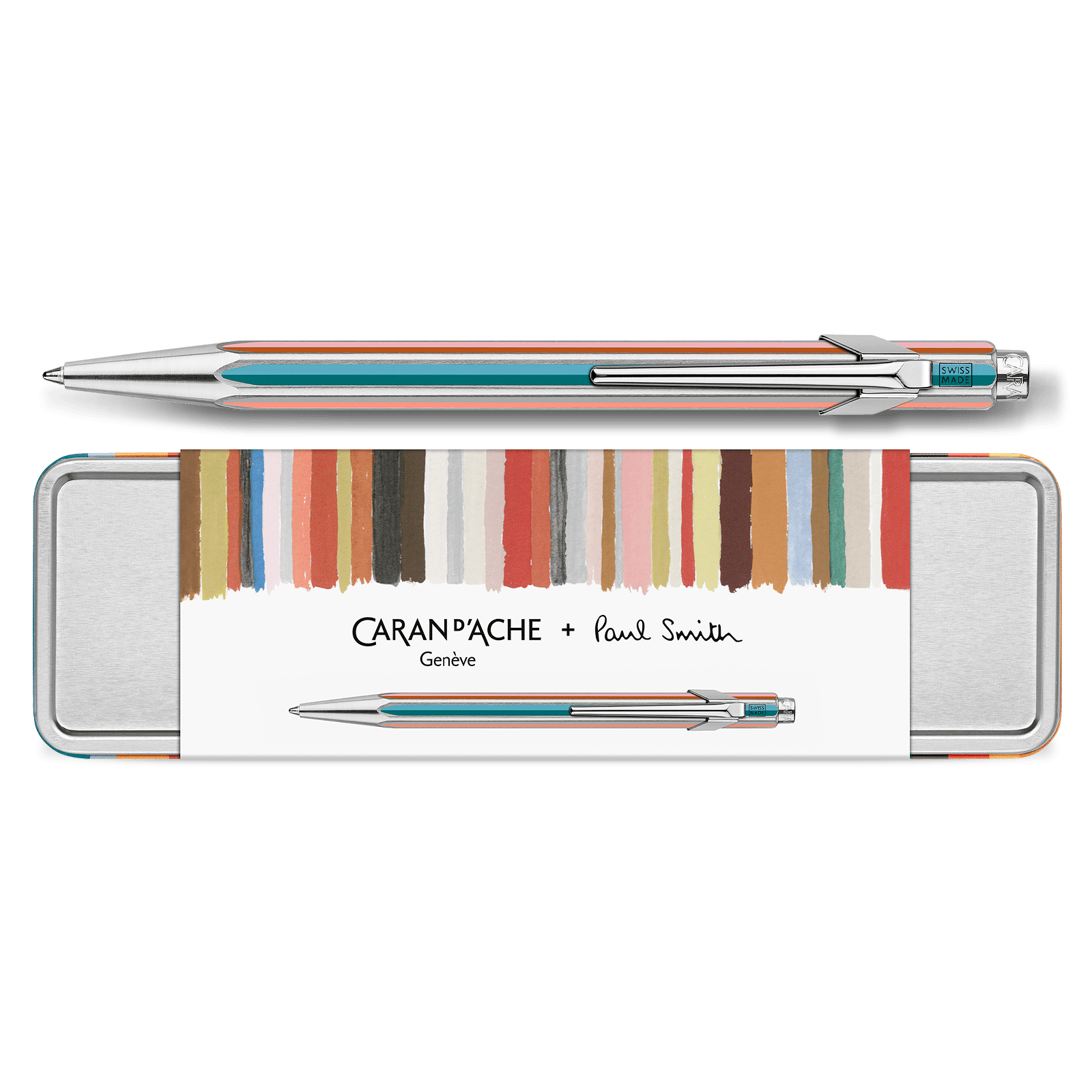 Caran d'Ache x Paul Smith 849 Ballpoint Pen - Silver - 5th Edition