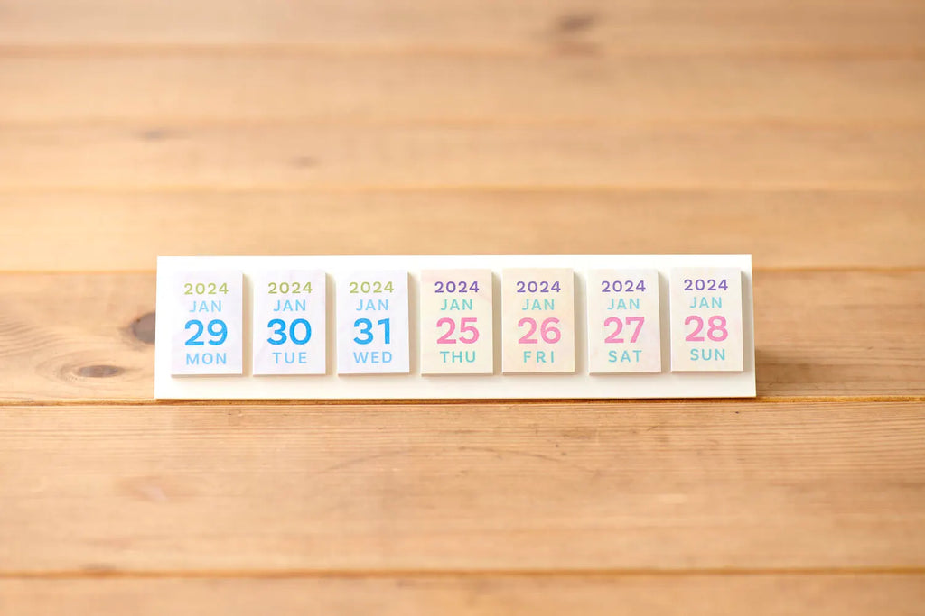 Himekuri Sticky Calendar 2024 Pastel Yoseka Stationery Himekuri Sticky Calendar 2024 Pastel Yoseka Stationery