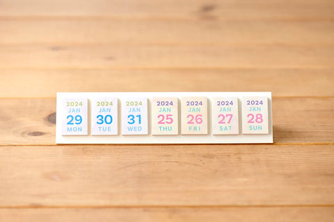 Himekuri Sticky Calendar 2024 - Pastel