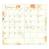 Midori Pocket Diary Slim - 2024 - Flowers