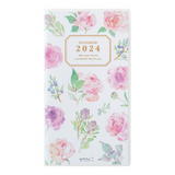 Midori Pocket Diary Slim - 2024 - Flowers