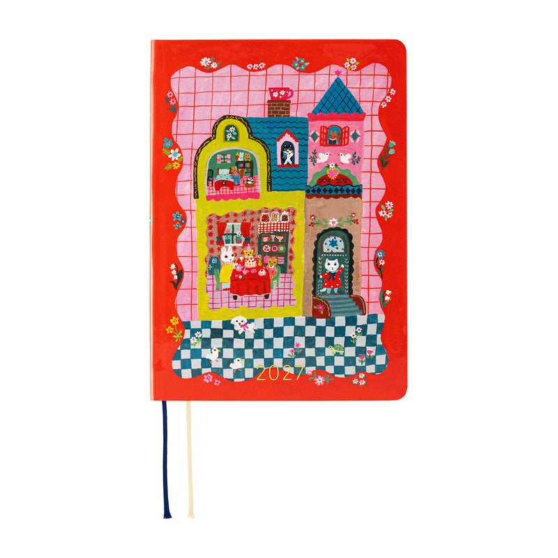 Hobonichi Techo HON 2027 - A6 - Yumi Kitagishi: White Cat and Rabbit’s Tea Room - Japanese (Coming Soon)