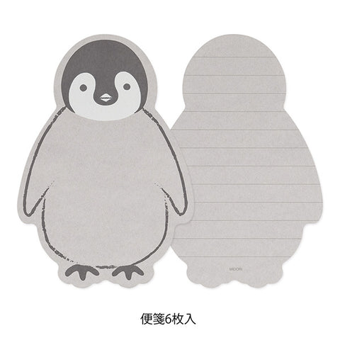 Midori Letter Set Die Cut - Penguin