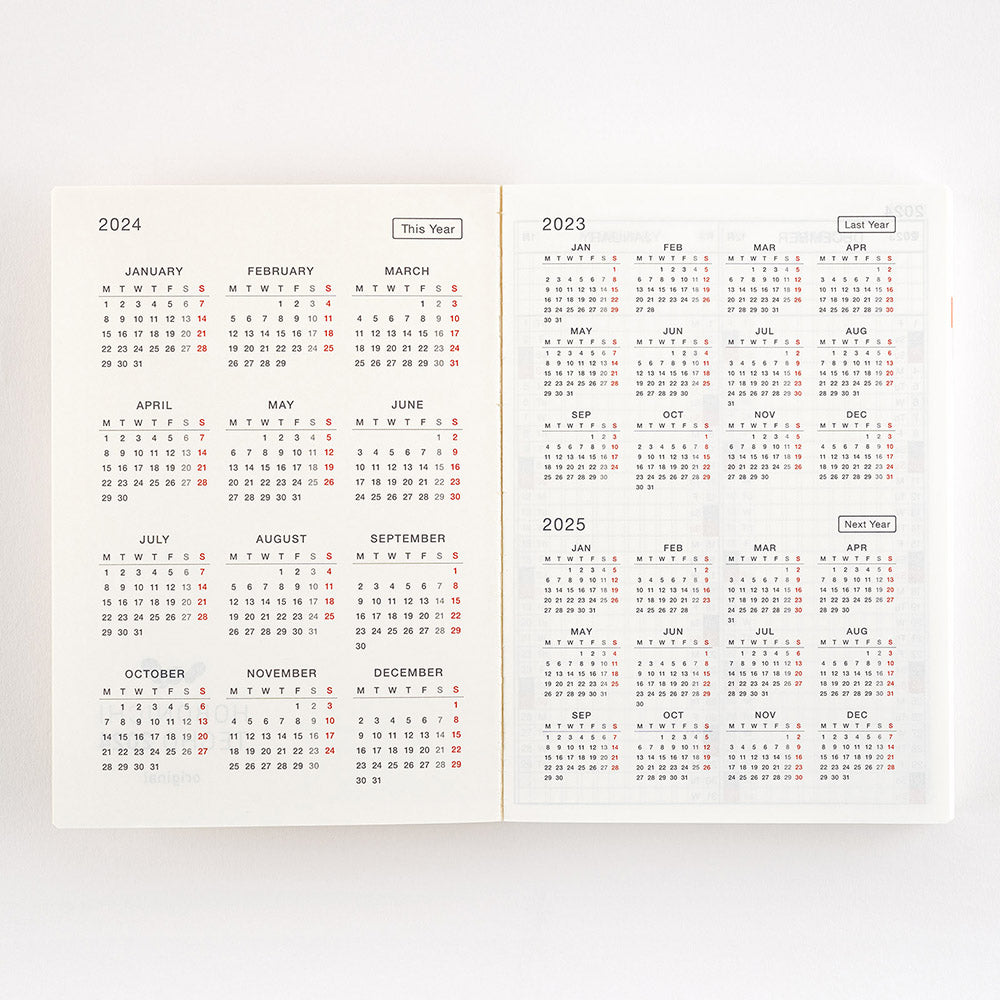 Hobonichi Techo Original Book 2024 Agenda A6 Giornaliera Inglese, agenda  2024 original 