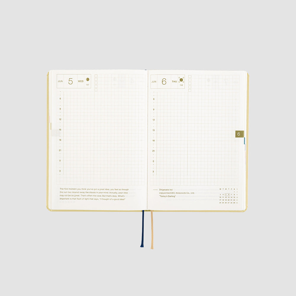 Hobonichi Techo HON 2024 - A5 - Slash Ivory - English – Yoseka Stationery