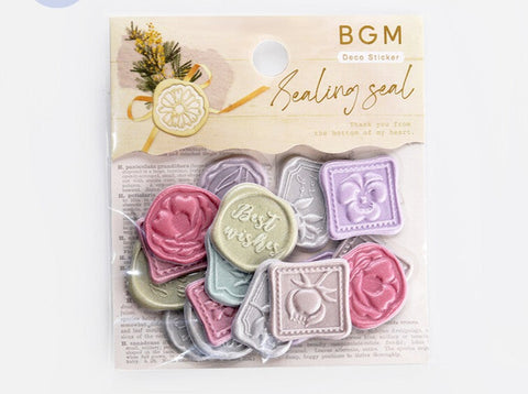 BGM Deco Sticker - Sealing Seal - Flower Mail